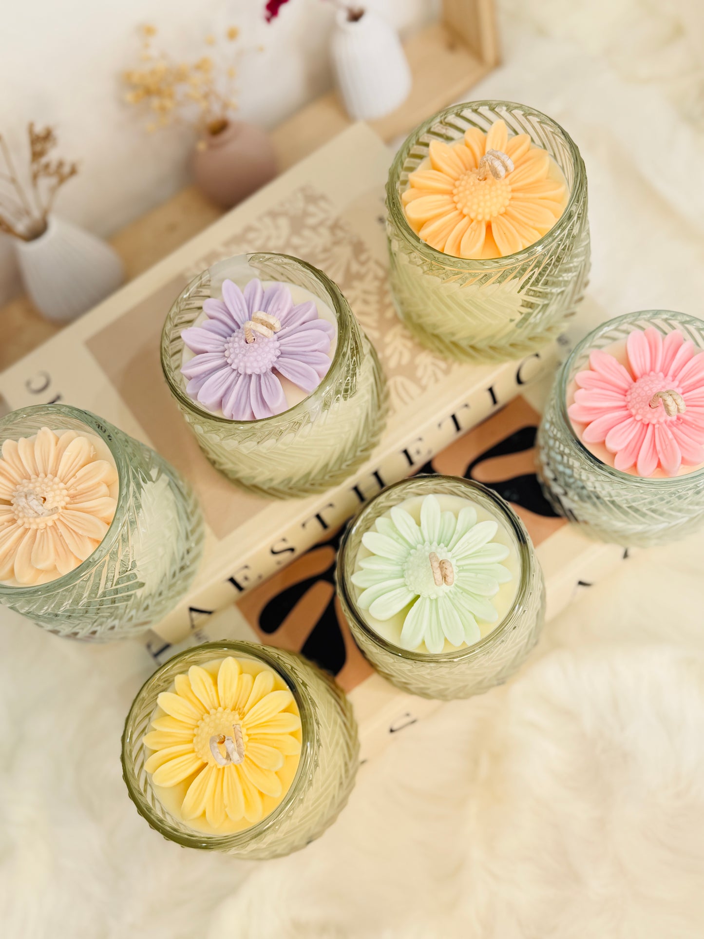 Lemon Lavender Daisy Candle