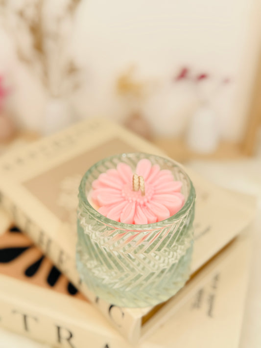 Rose Fragrance Daisy Candle