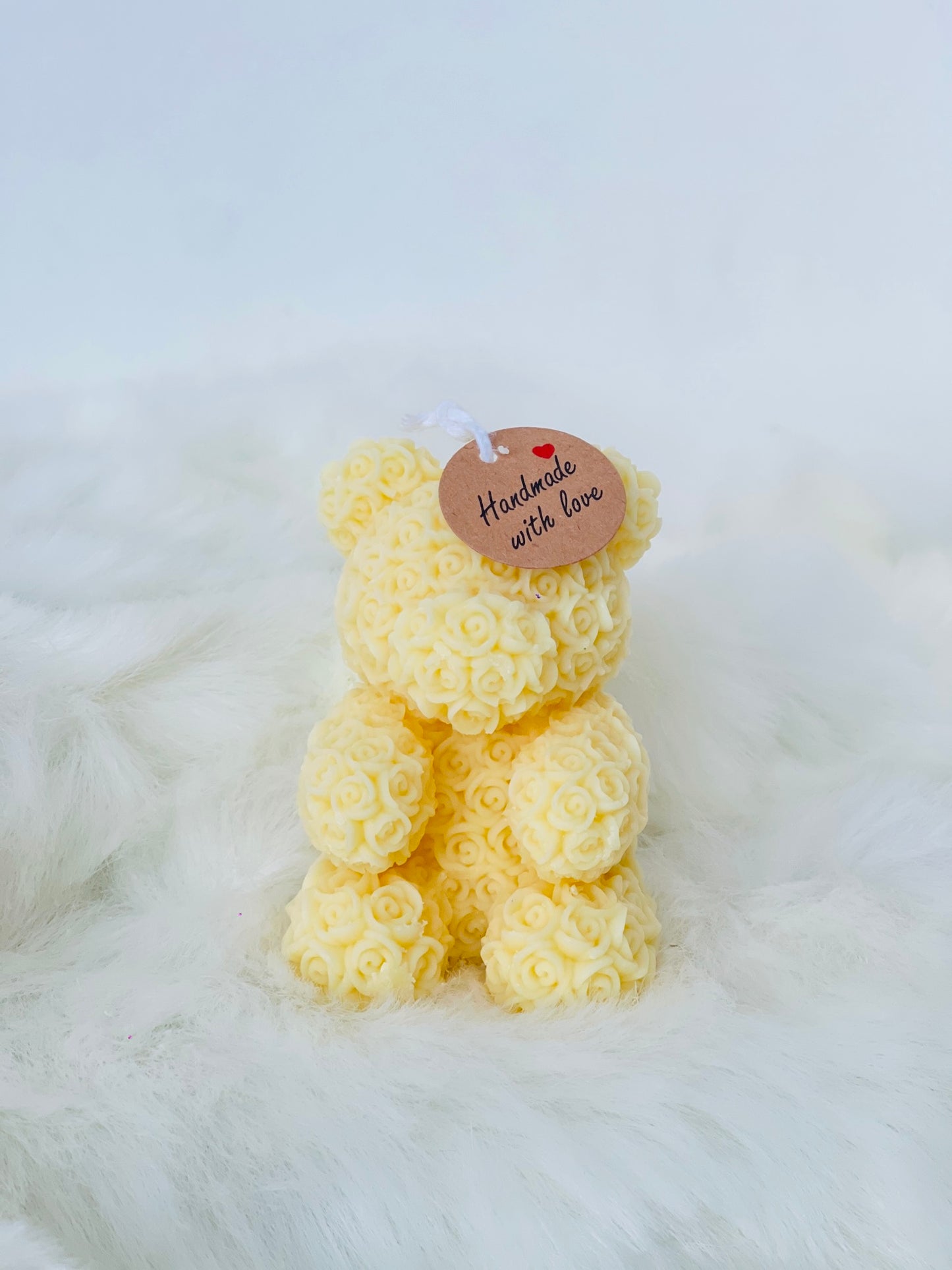 Flower Teddy Bear Candle