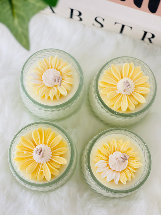 Daisy and Sunflower Candles | Gift Candles | Home Decoration Candles | Scented Candles For Gifts